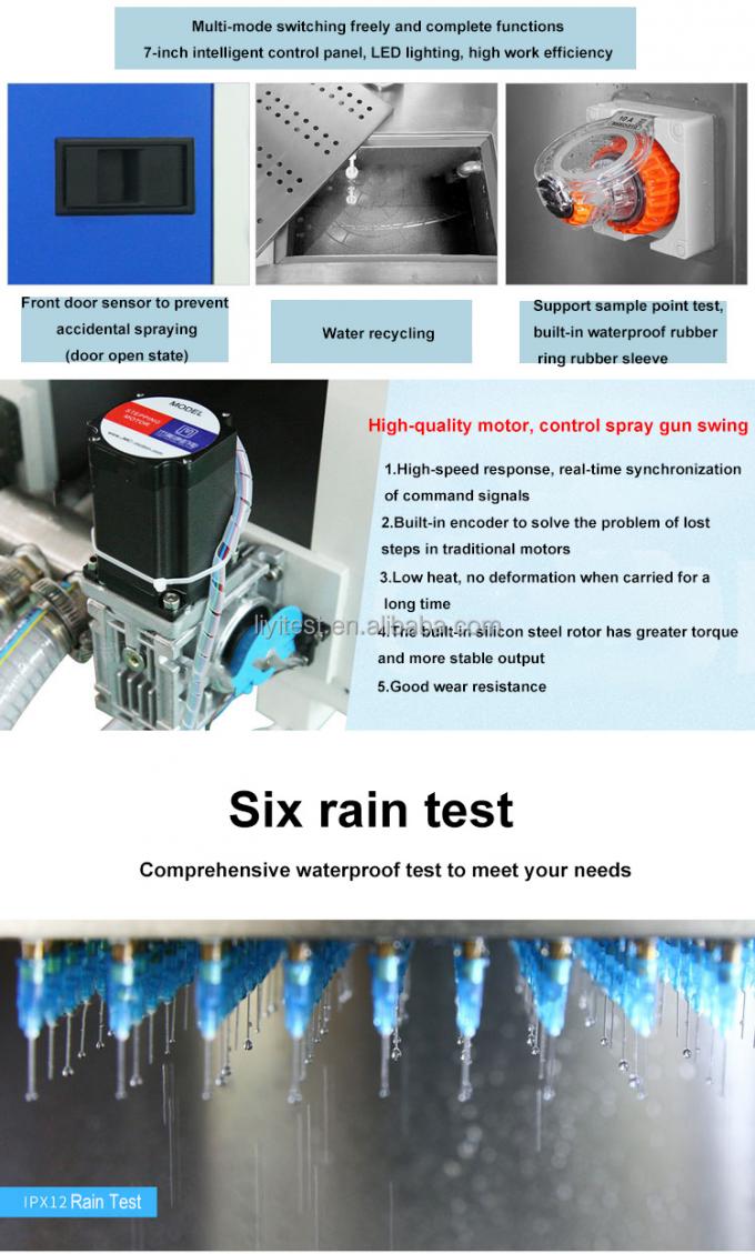Камера теста пыли цены тестера дождя сопротивления песка и воды Ipx2 Ipx3 Ipx4 распыляя экологическая