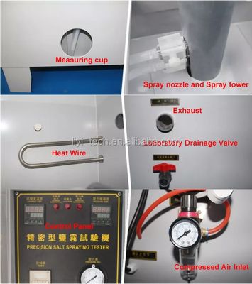 IP56 Protected Salt Spray Test Chamber with 108L/270L/600L/1440L Capacity and 1.0~2.0ml/80cm2/h Spray Quantity