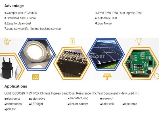 LIYI Симулированная комната для испытаний песка и пыли Инструмент для испытаний окружающей среды и пыли